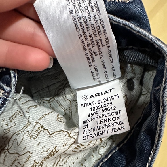 Ariat Men's Blue Jeans Size 40/32 - Picture 3 of 6